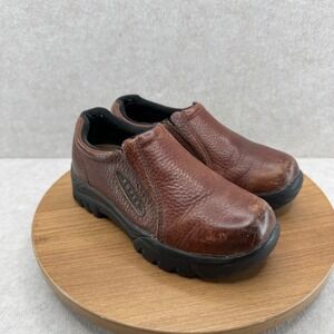 Roper Performance Slip On Shoes Size 2 Brown Leather Western Gorpcore Rugged